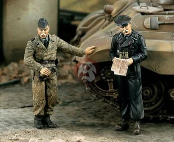 1/35 Rășină Figura model kituri de al doilea RĂZBOI mondial Tank soldat Neasamblate și nevopsite