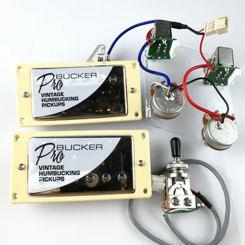 1 Set de Nichel LP Standard ProBucker N și B Chitara Electrica Doze Humbucker cu Pro Cablajul Pentru EPI Capac de argint