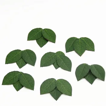 100 de bucăți Ieftine Verde de Înaltă Calitate de Mătase Artificială de Frunze de flori de Plastic Fals Frunze Pentru Buchet Nunta Ghirlanda decor