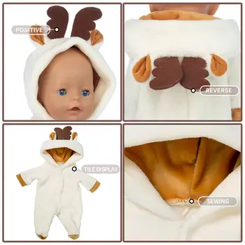 12 Stil Alege 1, Animal Costume Pentru 43cm Zapf Baby Born Papusa 17inch Născuți Haine Papusa Baiat