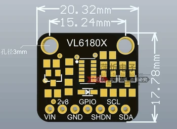 1BUC VL6180 VL6180X telemetrul Optic Variind de Modul Senzor pentru Arduino I2C Interfață de 3.3 V, 5V gest de recunoaștere