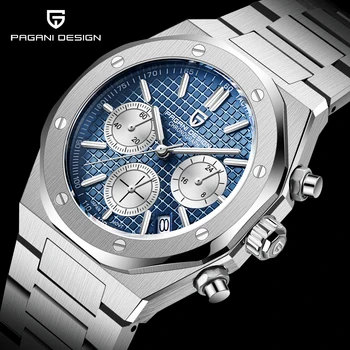 2021 neue PAGANI Design männer Sport Quarz Uhren Sus Marke Safir Edelstahl 200m Wasserdicht Cronograf Reloj Hombre horloges