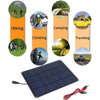 20W 18V Panou Solar Kit Complet cu Controler Portabil Putere Banca Încărcător Solar pentru Smartphone, Încărcător de Mașină pentru Camping RV Barca