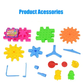 81Pcs/set Electrice Unelte Magice Blocuri 3D Kituri Electrice Rotative Copii DIY Blocuri de Caramida de Învățământ Jucării Pentru Copii