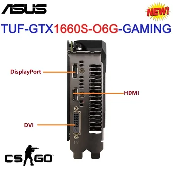 ASUS TUF GTX1660TI 6G JOCURI EVO GTX1660S O6G plăci Grafice GDDR6 14000MHz 192bit Miniere Placa-mama GPU Desktop placa Video Noua