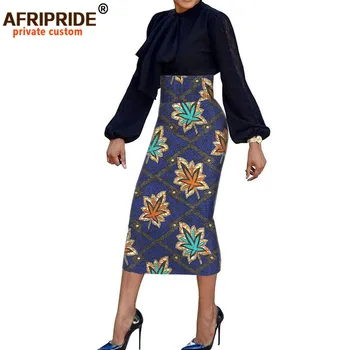 African Imperiu de Moda Fusta Creion pentru Femei AFRIPRIDE adaptate Lungimea Jumătatea vițel Femei Bumbac Fusta A1927001