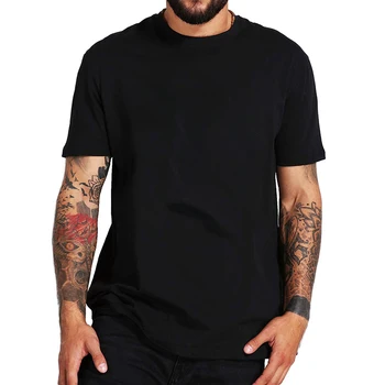 Bărbați Confortabil Culoare Solidă Topuri de Bumbac cu Mânecă Scurtă T-shirt de sex Masculin de Bază Gât Rotund Casual Solid Streetwear Topuri Tee