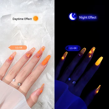 CHUNSHU Nou-veniți Luminoasă UV Gel Top Și Strat de Bază Neon Glow În Întuneric Gel de unghii Nails Art, Manichiura Soak Off Primer 15 Ml