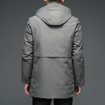 COODRONY Brand Gros Cald Hanorac Bărbați Îmbrăcăminte de Iarnă New Sosire Jacheta cu Gluga de Porc Buzunar Haina Palton Lung Casual Uza Z8152