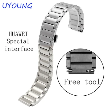 Calitate de Lux Solide din Oțel Inoxidabil Ceas trupa Pentru Huawei Watch 20*18mm Mens ceasuri Inteligente accesorii