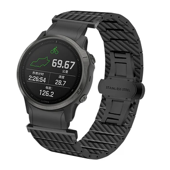 Carbon Firber Cereale trupa ceas pentru Garmin Fenix 5S plus 6s 7S pro MK2s 20mm quick fit curea de ceas watchbands