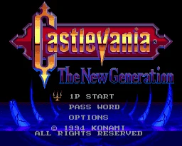 Castlevania Noua Generație de Joc Cartuș Nou de 16 biți Carte de Joc Pentru Sega Mega Drive / Genesis Sistem