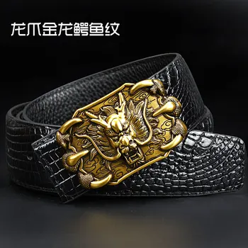 Centura bărbați China Dragon Centura de afaceri casual, de Înaltă calitate, curea din piele de crocodil model tineri de moda de Lux, curea blugi