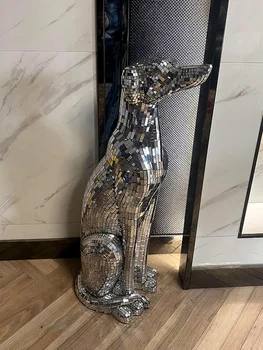 Decor Acasă Câine Sculpturi În Stil European Greyhound Statui Living Restaurant Studiu Creative Mare Etaj Art Decor Cadou