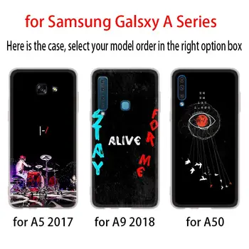 Douăzeci și Una de Piloți logo Caz de Telefon Pentru Samsung Galaxy A52 A32 A42 A12 A72 5G A50 A51 A70 A71 A21S A6 A7 A8 Plus 2018 Acoperire