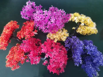 FĂRĂ IARBĂ Artificială Plante Bonsai Copac Mic de Plante, Flori False Ornamente (VAZA )