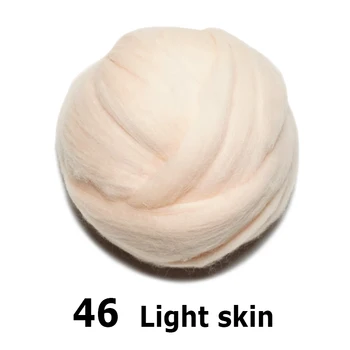 Handmade Lână Simțit pentru împâslire 50g Lumina pielea Perfect în Ac Simțit 46#