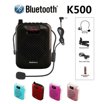 K500 Portabil Microfon Megafon Bluetooth Difuzor Auto Pairing Voce Amplificator Megafon Difuzor USB de Încărcare de Predare