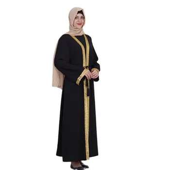 Musulman Diamante Ștrasuri Din Mărgele Cardigan Abaya Plin Rochie Kimono Robă Lungă, Rochii Jubah Dubai Orientul Mijlociu Ramadan Arabe Islamice Îmbrăcăminte