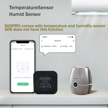 Tuya Smart IR Control de la Distanță Built-in Senzor de Temperatură și Umiditate pentru Aer Conditionat, TV, DVD, AC Funcționează cu Alexa de Start Google