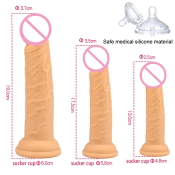 Vibrator Realist Pentru Femei Masturbator Adult Erotic Jucarii Sexuale Mare Vibratoare Anale Din Silicon Ventuza Penis Falus Produse Intime