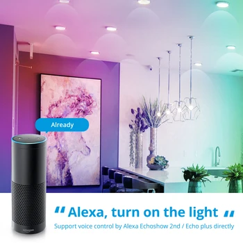 Zemismart Zigbee Smart LED Lumina Plafon RGBCW Estompat corp de Iluminat Tuya SmartThings App Alexa de Start Google Voice Lampă Decorativă