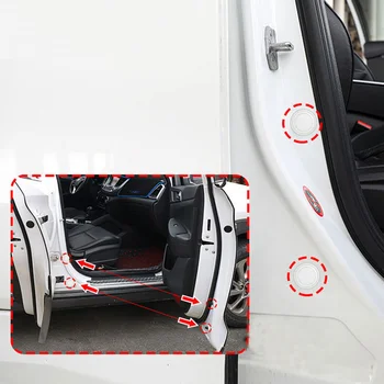 10buc Ușa de la Mașină Anti-coliziune Pad Silicon Auto Anti-șoc Aproape Autocolante Usi izolate Fonic Tampon Garnitura Luminos Accesorii Auto