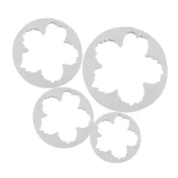 4 Buc/Set Tort Tăietor Matrițe Set DIY Forma de Floare Desert Bomboane Fondant de Patiserie Decorare Mucegai Bucătărie de Copt Tort Instrumente Kituri