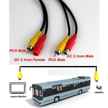 5M/10M/20M RCA Video AV Cablul de Alimentare DC pentru TELEVIZIUNE CCTV Masina Camion Camera Retrovizoare Kit