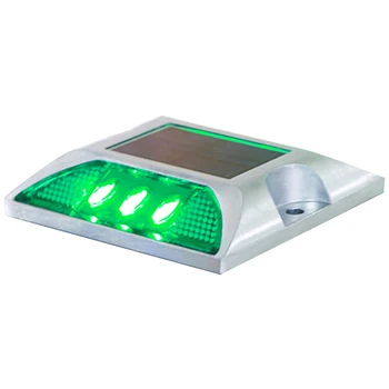 Din aluminiu rezistent la apa LED-uri Alimentate Solar Drum Stud Ușoare rutiere Reflectorizante Sol lumina de Avertizare Lumina Casa Gradina Coridor Fig