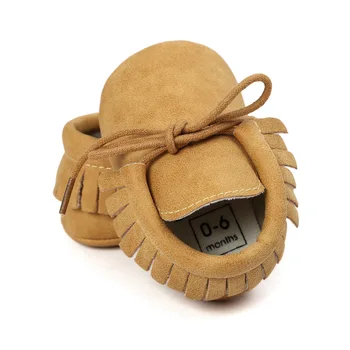 Noul Copil Nou-născut, Sugar Fete Pantofi pentru Copii Clasic Dantela-up Ciucuri de piele de Căprioară Baby Crib Pantofi Mocasini Prewalkers 10 Culoare